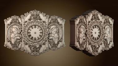 3D модель Двое женских настенных часов (STL)