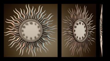 3D модель Узор настенных часов «Солнце» (STL)