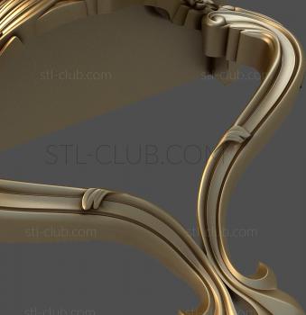 3D model 3d stl console table model, file for cnc machine tool (STL)