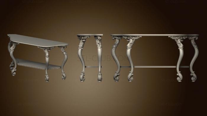 Консольные столы Консоль с фигурными элементами