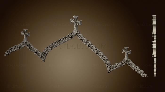 3D model Carvings of the upper decoration on the arch (STL)
