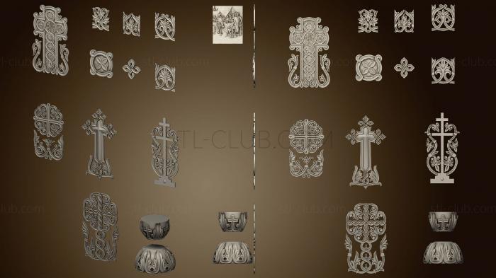 Decors for the iconostasis and kiot