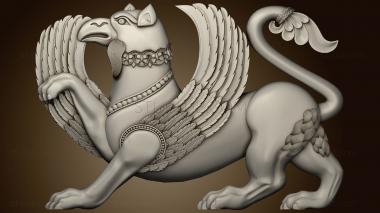 3D model Griffin Sculpture of Georgiaversion1 (STL)