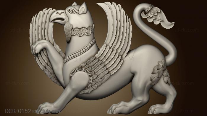 3D model Griffin Sculpture of Georgiaversion 2 (STL)