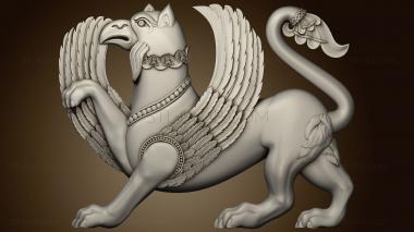 3D model Griffin sculpture of Georgiaversion3 (STL)