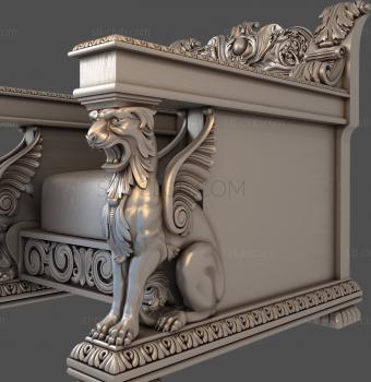 3D model Lions chair (STL)