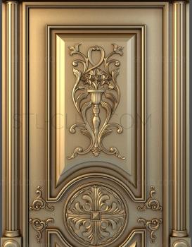 3D model 3d model of door carved for cnc, stl file (STL)