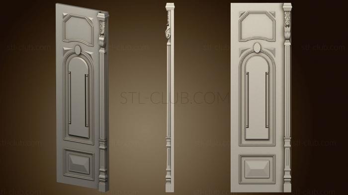 Classical door with platband