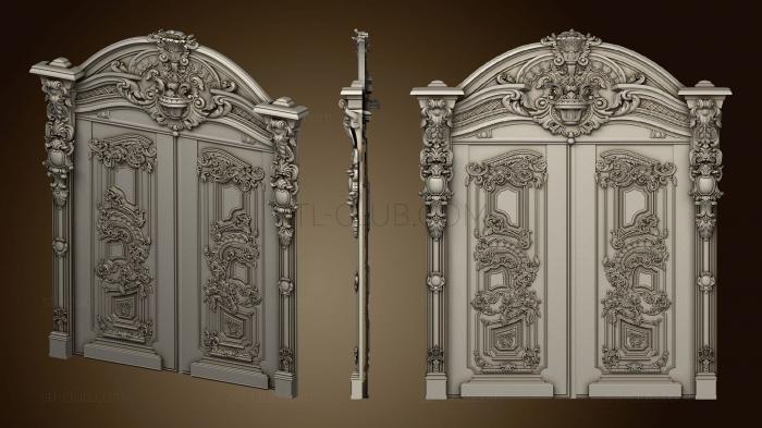 Double-field door Baroque style Version 2 DVR 0120