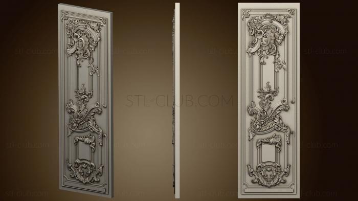 3D model Carved door baroque style (STL)