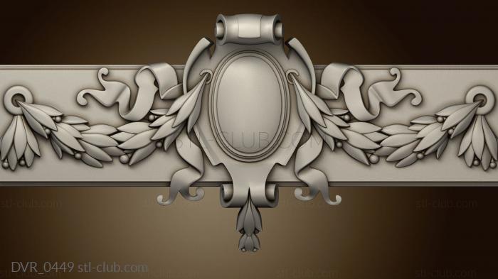 Decor cartouche with wreaths version1