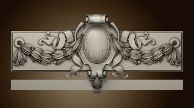 3D model Decor cartouche with wreaths version2 (STL)