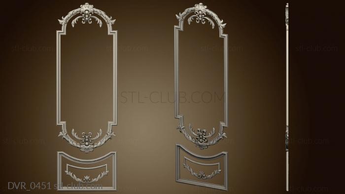 3D model Door carved panels (STL)