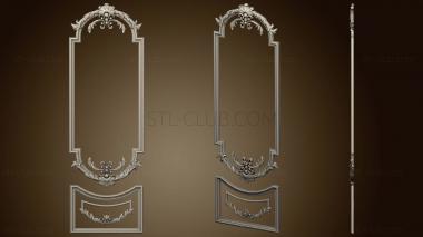 3D model Door carved panels (STL)