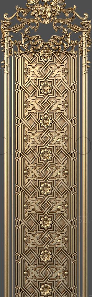 3D model 3d stl model of decorative door trim (STL)