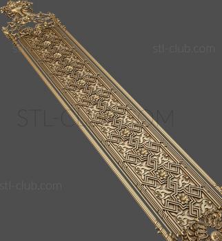 3D model 3d stl model of decorative door trim (STL)