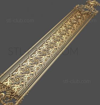 3D model 3d stl model of decorative door trim (STL)