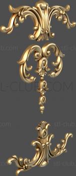 3D model 3d stl model of decorative door trim (STL)