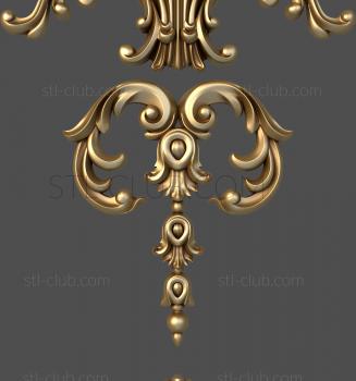 3D model 3d stl model of decorative door trim (STL)