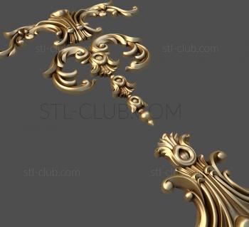 3D model 3d stl model of decorative door trim (STL)