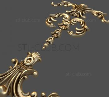 3D model 3d stl model of decorative door trim (STL)