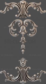 3D model 3d stl model of decorative door trim (STL)