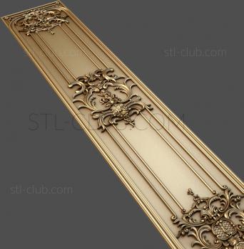 3D model 3d stl model of decorative door trim (STL)