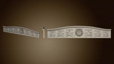 3D model Cornice with birds version2 (STL)