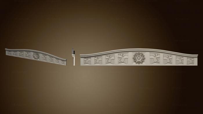 3D model Cornice with birds version3 (STL)