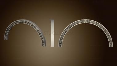 3D model Round carved arch (STL)