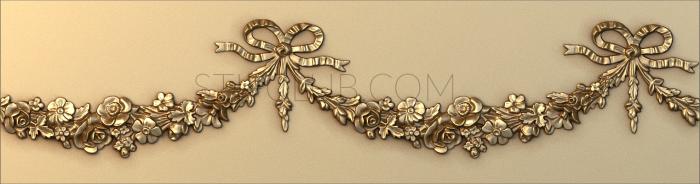 3D model Floral ribbons and bows (STL)