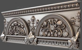 3D model Alcove with flowers (STL)