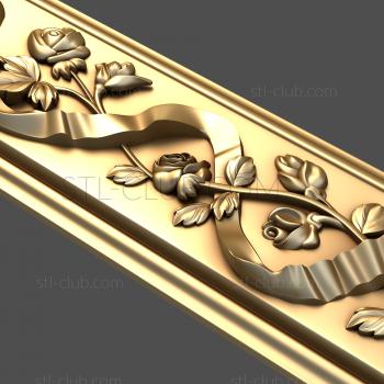 3D model Rose and ribbon corrugation (STL)