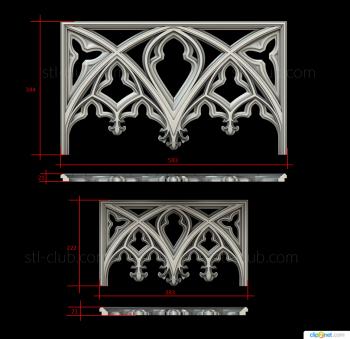 3D model Gothic arches (STL)