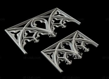 3D model Gothic arches (STL)