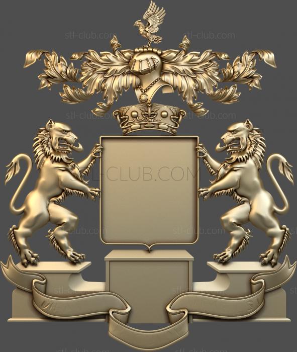 Billet heraldic lions