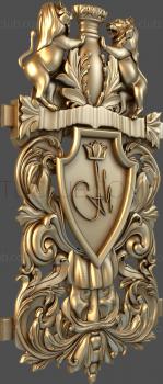 3D model Carved coat of arms (STL)