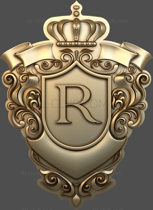 3D model Letter R (STL)