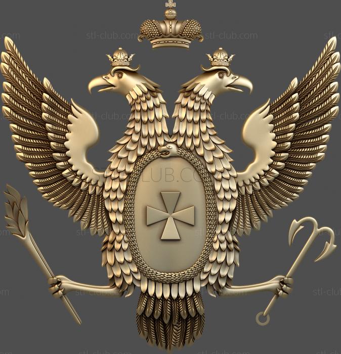 3D model Eagle, hook and brush (STL)