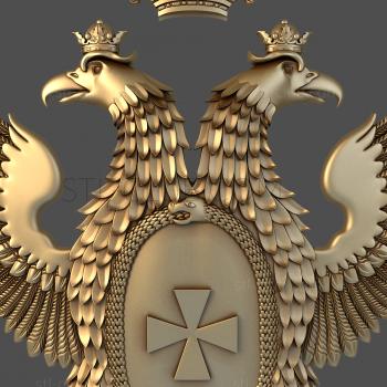 3D model Eagle, hook and brush (STL)