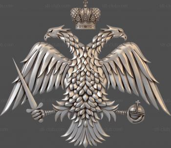 3D model Eagle with sword and power (STL)