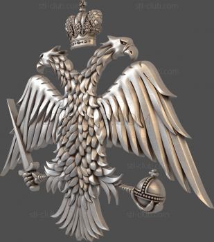 3D model Eagle with sword and power (STL)