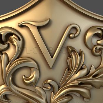 3D model Letter V (STL)