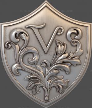 3D model Letter V (STL)