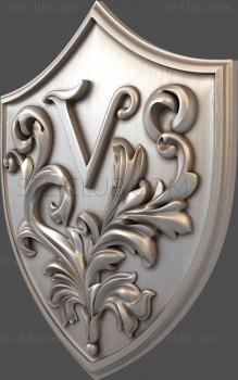 3D model Letter V (STL)