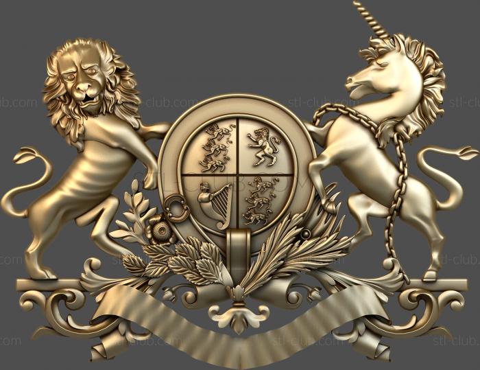 3D model By the power of the lion and the unicorn (STL)