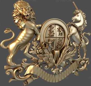 3D model By the power of the lion and the unicorn (STL)