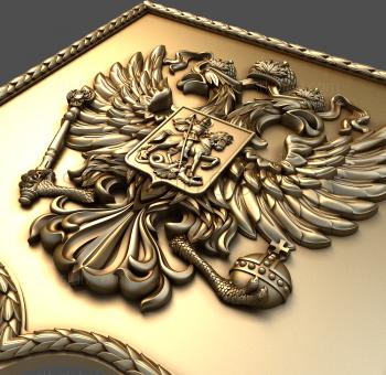 3D модель Резной герб России (STL)