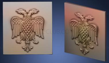 3D model Serbian heraldic symbol (STL)