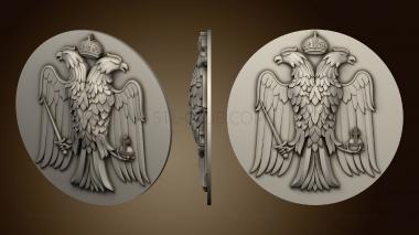 3D model Coat of arms with eagle (STL)